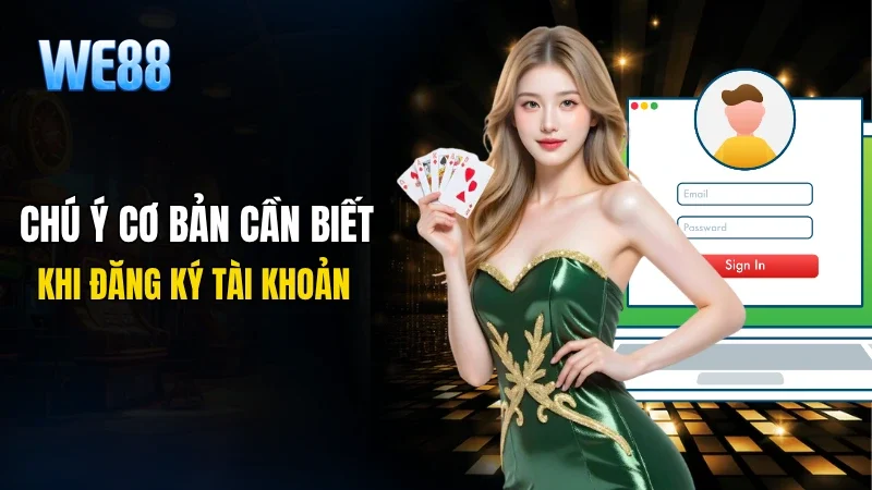 Chú ý cơ bản cần biết khi đăng ký tài khoản